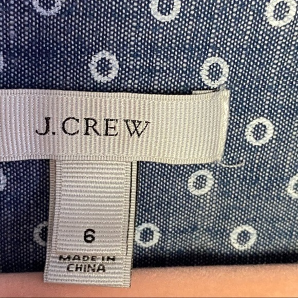 J. CREW Denim Blue Button Up Long Sleeve Shirt - Picture 7 of 10